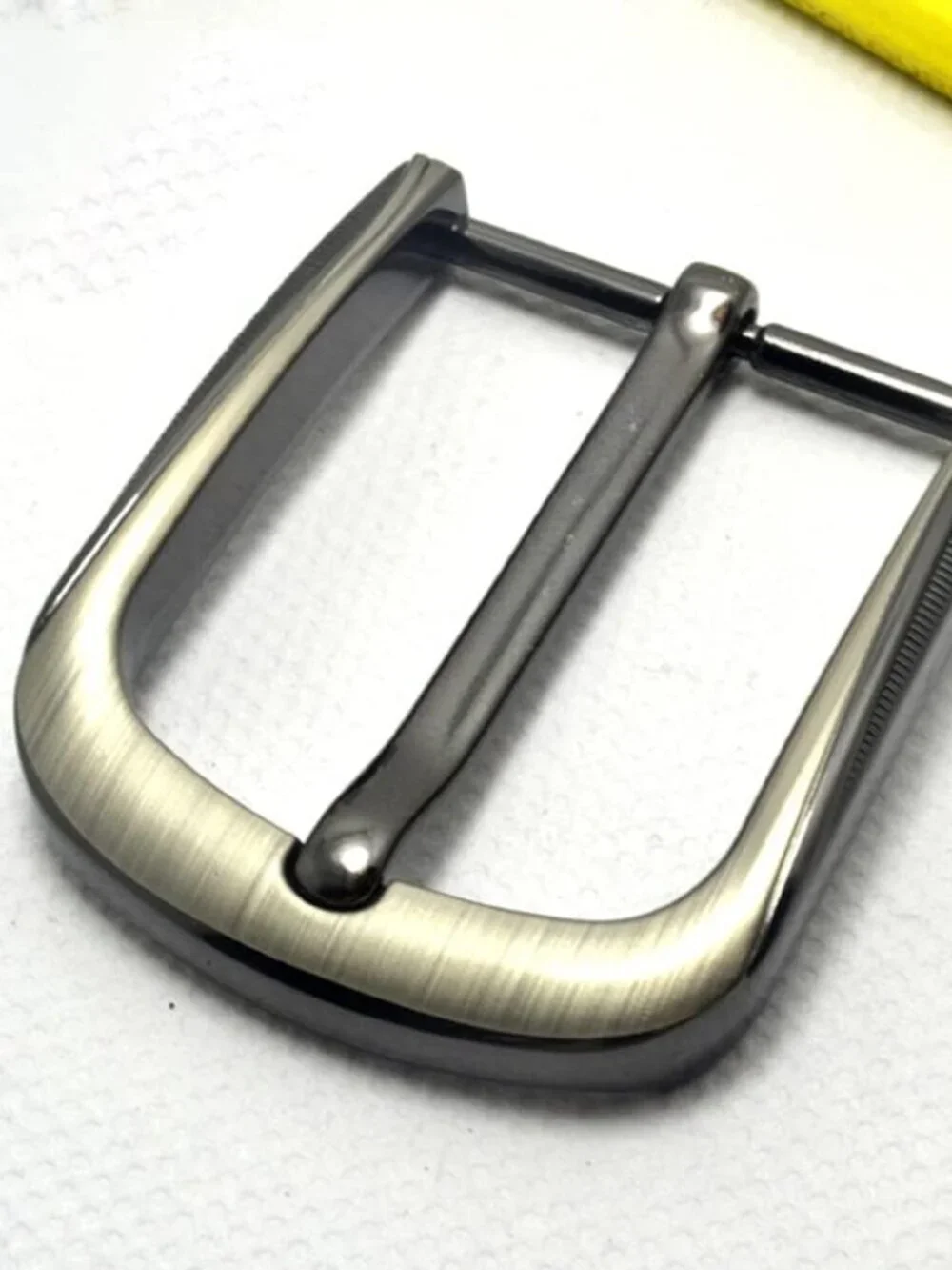 Men's Silver 4pcs Prong Pin 1-1/2inch (40mm) Square Replacement Belt Buckles